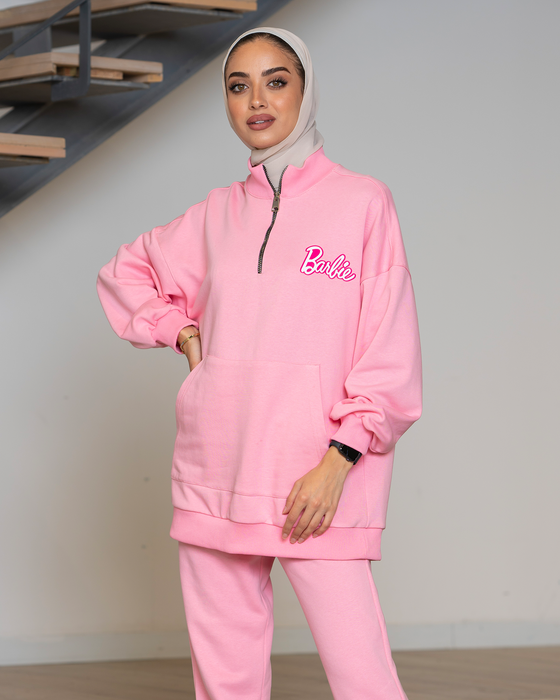 Oversized Barbie tracksuit