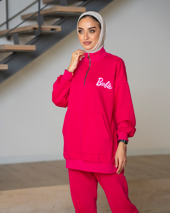 Oversized Barbie tracksuit