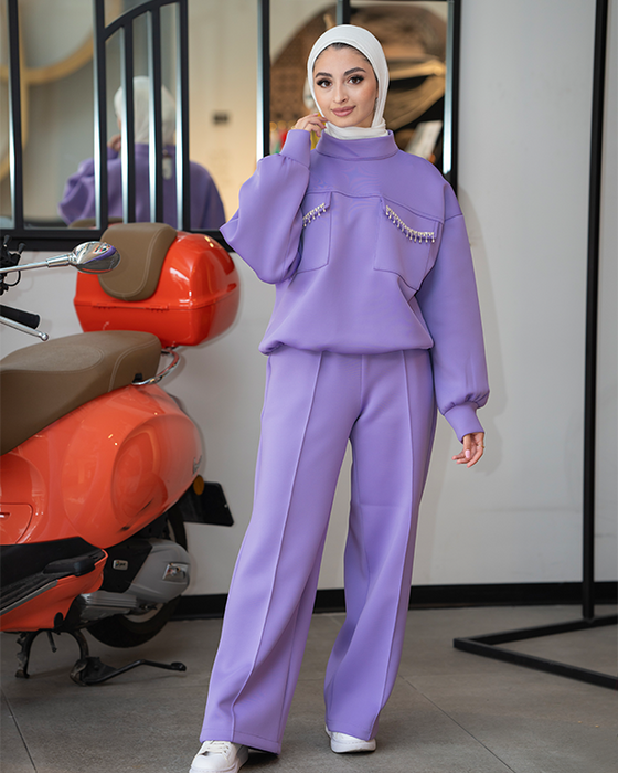 Stylish set with pocket detail