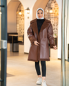 long leather coat