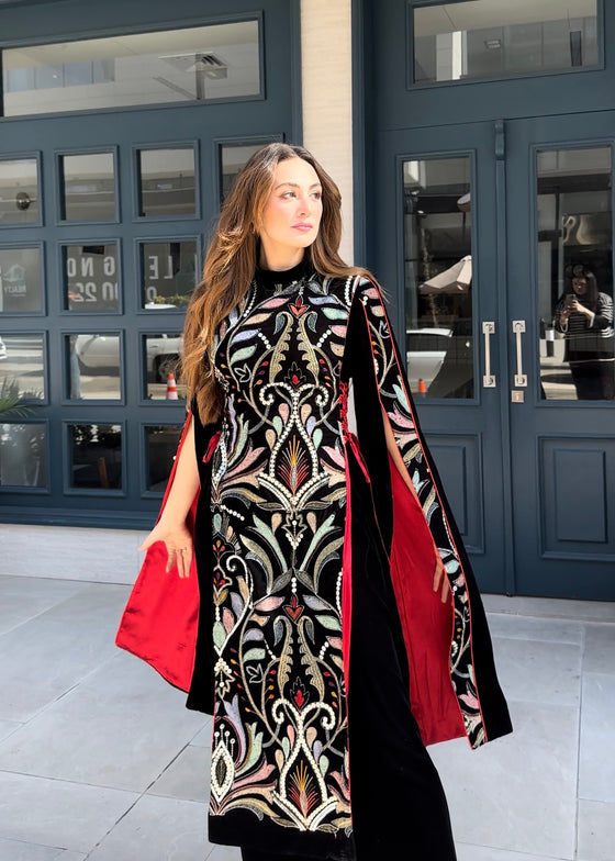 Velvet ornaments dress
