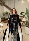 velvet long sleeve dress