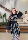 Linen tassels dress