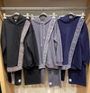 assymetric embroidery tracksuit